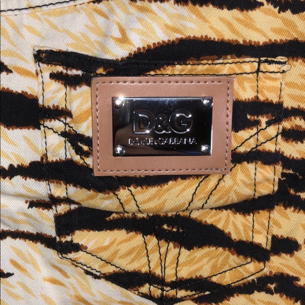D&G Dolce & Gabbana animal print skirt